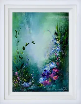 Dancing In The Dark - Original - White Framed