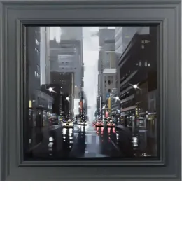 Dark Days - Canvas - Grey Framed