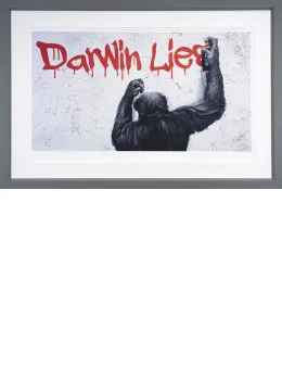 Darwin Lies - Grey Framed