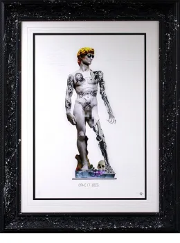 Dave T-800 - Black Embellished Framed