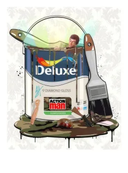 Deluxe Paint Can - Action Man - Mounted