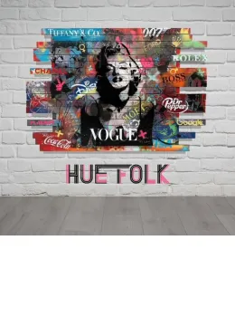 Monroe - Posh Pallet - Original - Wall Sculpture - With Wall Fittings