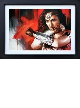 Diana, Wonder Woman - Original - Black Framed