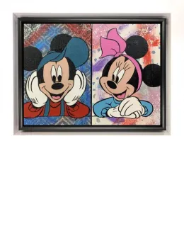 Disney Sweethearts - Original - White Framed
