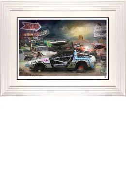 Doc's Auto Parts - White Framed