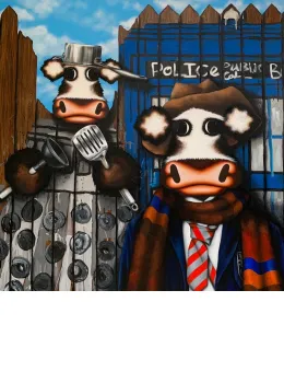 Doctor Moo - Box Canvas