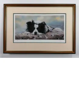 Dogs Day - Brown Framed