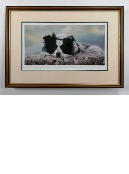 Dog's Day - Brown Framed