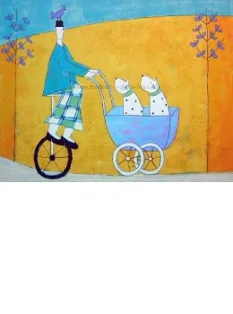 Dogs In A Pram - Print only