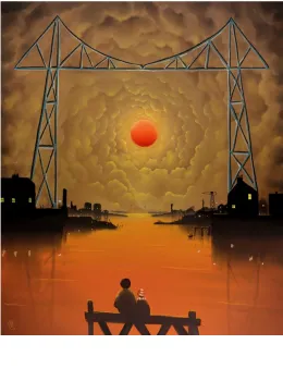 Down By The Riverside - Black Framed