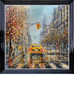 Downtown Manhattan - Limited Edition - Black Framed
