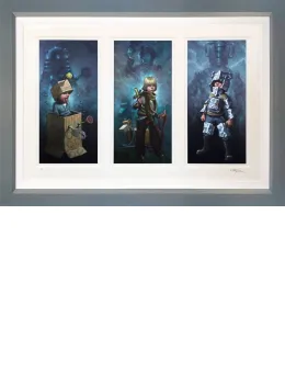 Dr. Who Triptych - Framed