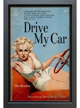Drive My Car - Original - Black Framed