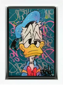 Drunk Duck - Original - Framed