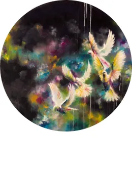 Dusk (Doves) - Small - Mounted