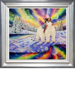 East Of The Sun, West Of The Moon - Silver-Blue Framed