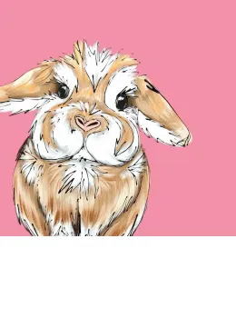 Easter Bunny - White Framed