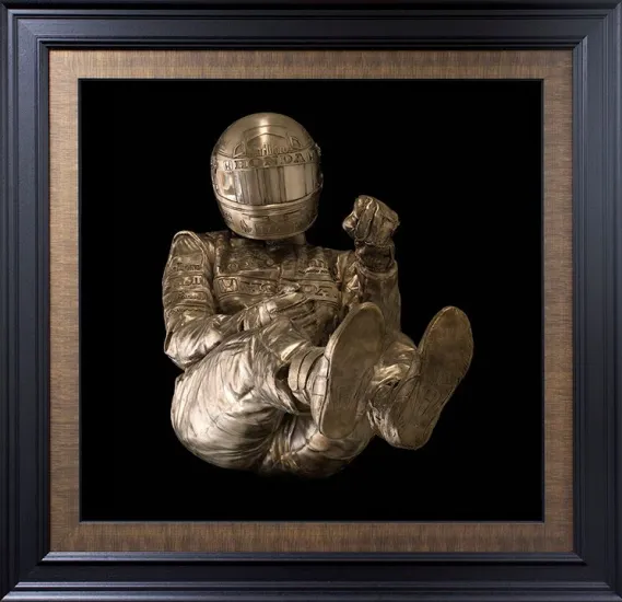 Eau Rouge - 3D Lenticular (Ayrton Senna) - Black Framed Eau Rouge - 3D Lenticular (Ayrton Senna) - Black Framed