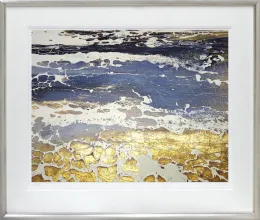 Egmont Point No 7 - Paper - Silver Framed