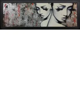 Elegant Twins - Original - Black Framed