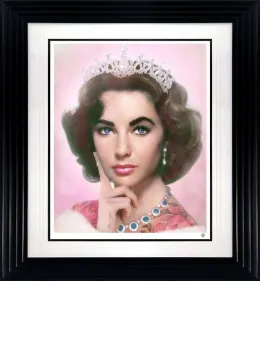 Elizabeth Taylor (Colour) - Black Framed