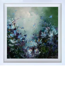Enchanted Forest - Original - White Framed