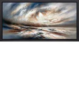 Enchanted Shores - Black Framed - Framed Box Canvas