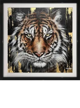Eye of The Tiger - Original - Black Framed