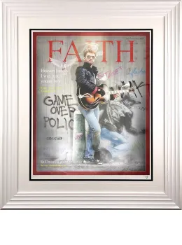 Faith - Magazine Cover - White Framed