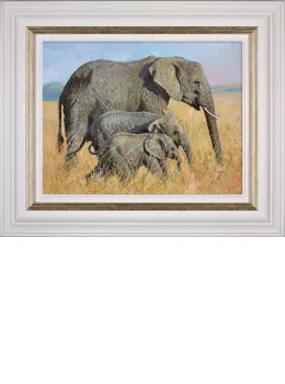 Family Outing - White Framed