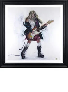Fire - Deluxe Resin - Black Framed