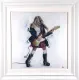 Fire - White Framed