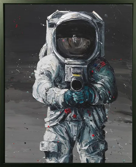 First Man - Canvas - Artist Proof Black Framed