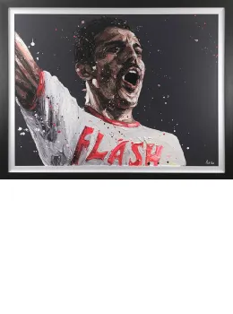 Flash - Canvas - Artist Proof Black Framed - Framed Box Canvas
