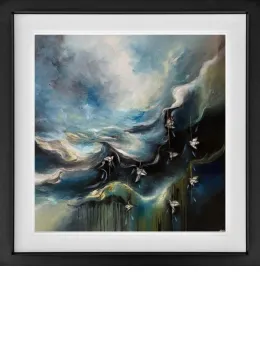 Fly Away Abstract - Original - Black Framed