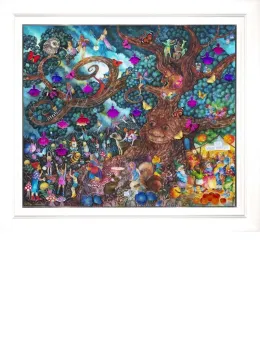 Folk Of The Fae Tree - White Framed