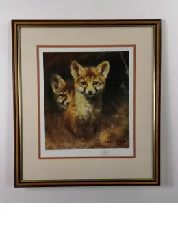 Foxes - Brown Framed
