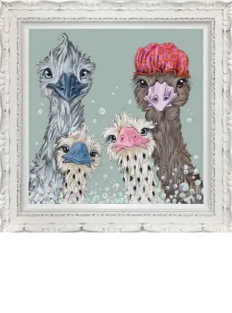 Fun In The Tub - Standard Edition - Ornate White Framed