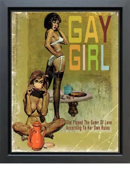 Gay Girl - Original - Black Framed