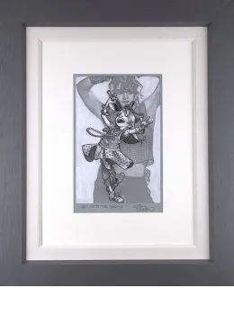 Get Into The Groove - Sketch - Framed