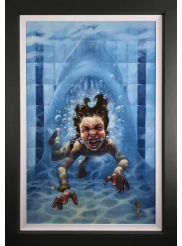 Get Out Of The Water (Jaws) - Canvas - Framed