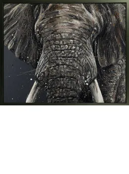 Gino - Canvas - Black Framed - Framed Box Canvas