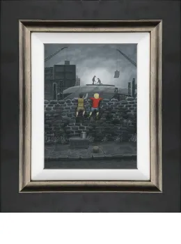 Give Us A Wave Dad - Canvas - Framed