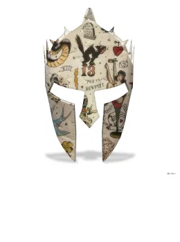 Gladiator (White Background) - Small - Framed