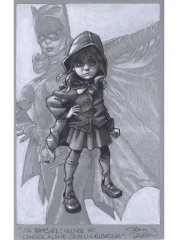 Gotham Girl - Sketch - Mounted