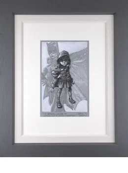 Gotham Girl - Sketch - Grey Framed