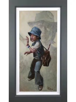 Grasshopper - Canvas - Grey Framed