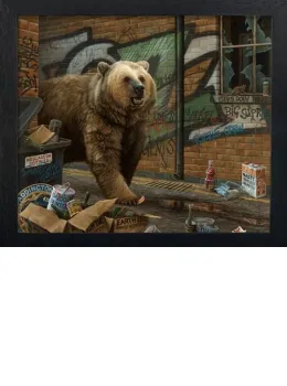 Grizzly - Framed Box Canvas