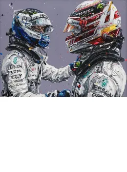 Hamilton & Bottas 18 - Mounted