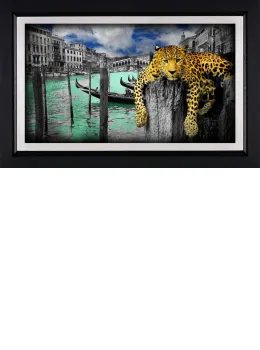Hanging In Venice - Black Framed